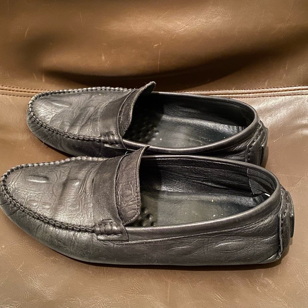 Mens leather gucci loafers size 8.5